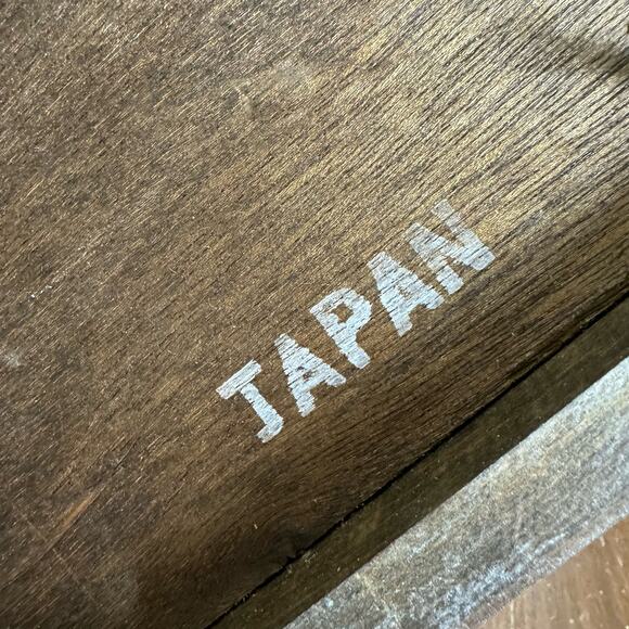 Vintage JAPAN Intricate Wood inlay pattern Jewelry Music Box Velvet lined - Picture 2 of 11